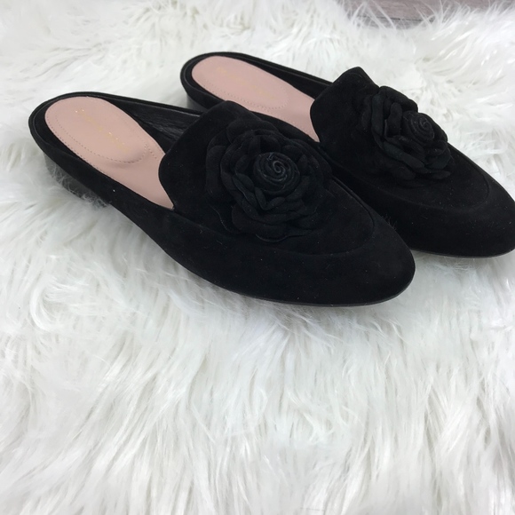 Taryn Rose Blythe Floral Silky Suede Mule Loafer - Picture 2 of 8